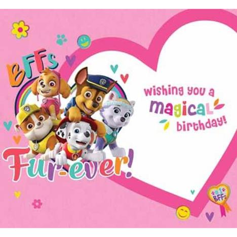 Paw Patrol Birthday Girl Birthday Card Extra Image 1